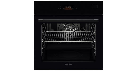 DAMPFBACKOFEN DKS79905BK  - Schwarz, Basics, Glas/Metall (59,4/59,4/56,7cm) - Dieter Knoll