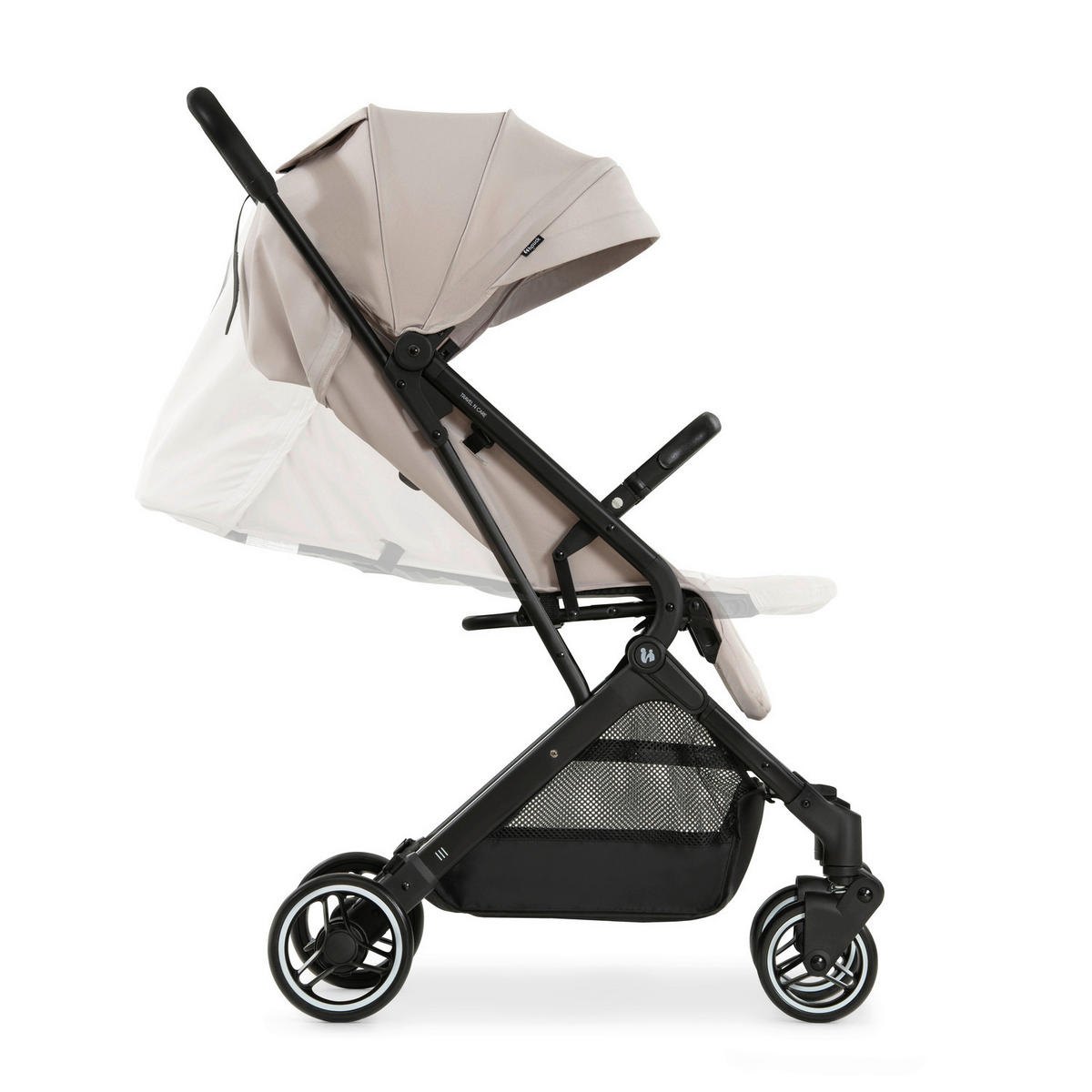 BUGGY Travel N Care  - Beige/Schwarz, Basics, Metall (86/50/104cm) - Hauck