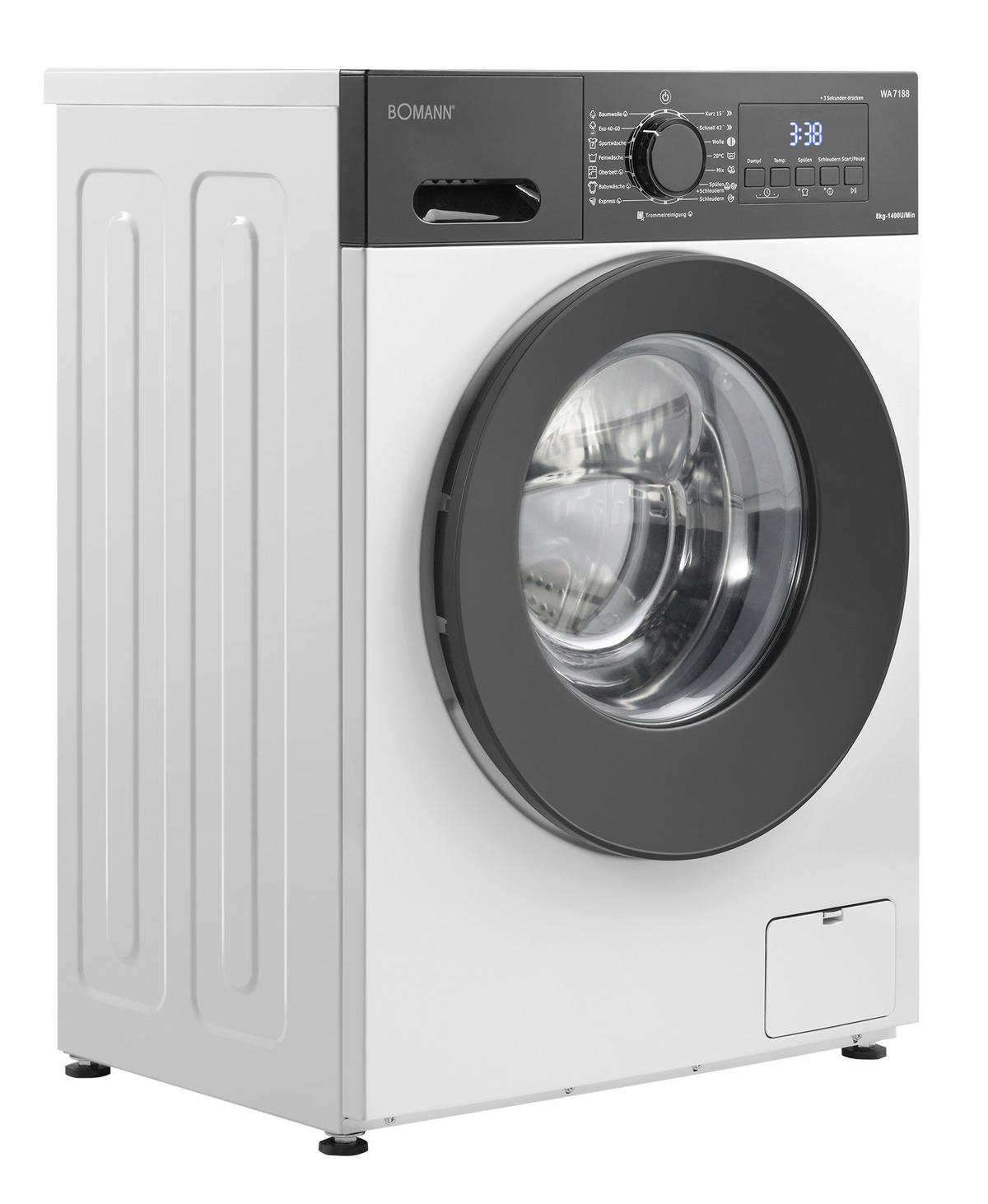 WASCHMASCHINE WA 7188  - Weiß, Trend, Metall (59,5/85,0/48,0cm) - Bomann