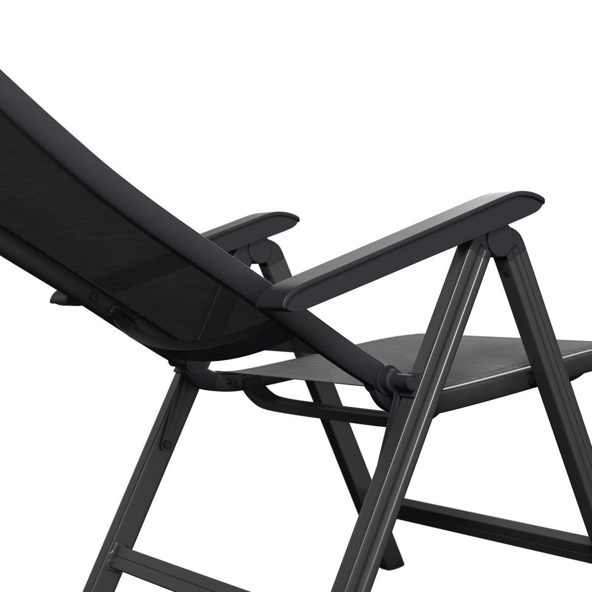 GARTENSESSEL Metall, Textil Anthrazit, Grau  - Anthrazit/Grau, Konventionell, Textil/Metall (61/109/68cm) - Kettler