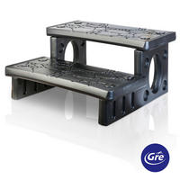 POOLLEITER 2024  - Grau, KONVENTIONELL, Kunststoff (65/34/70cm) - Gre