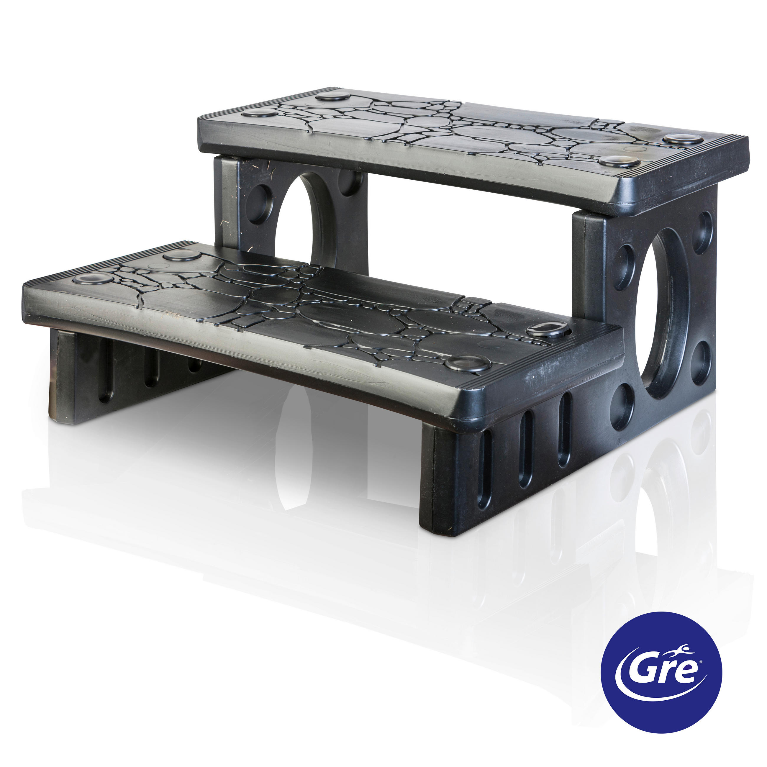 Gre Poolleiter 2024 Grau 65x34x70 cm