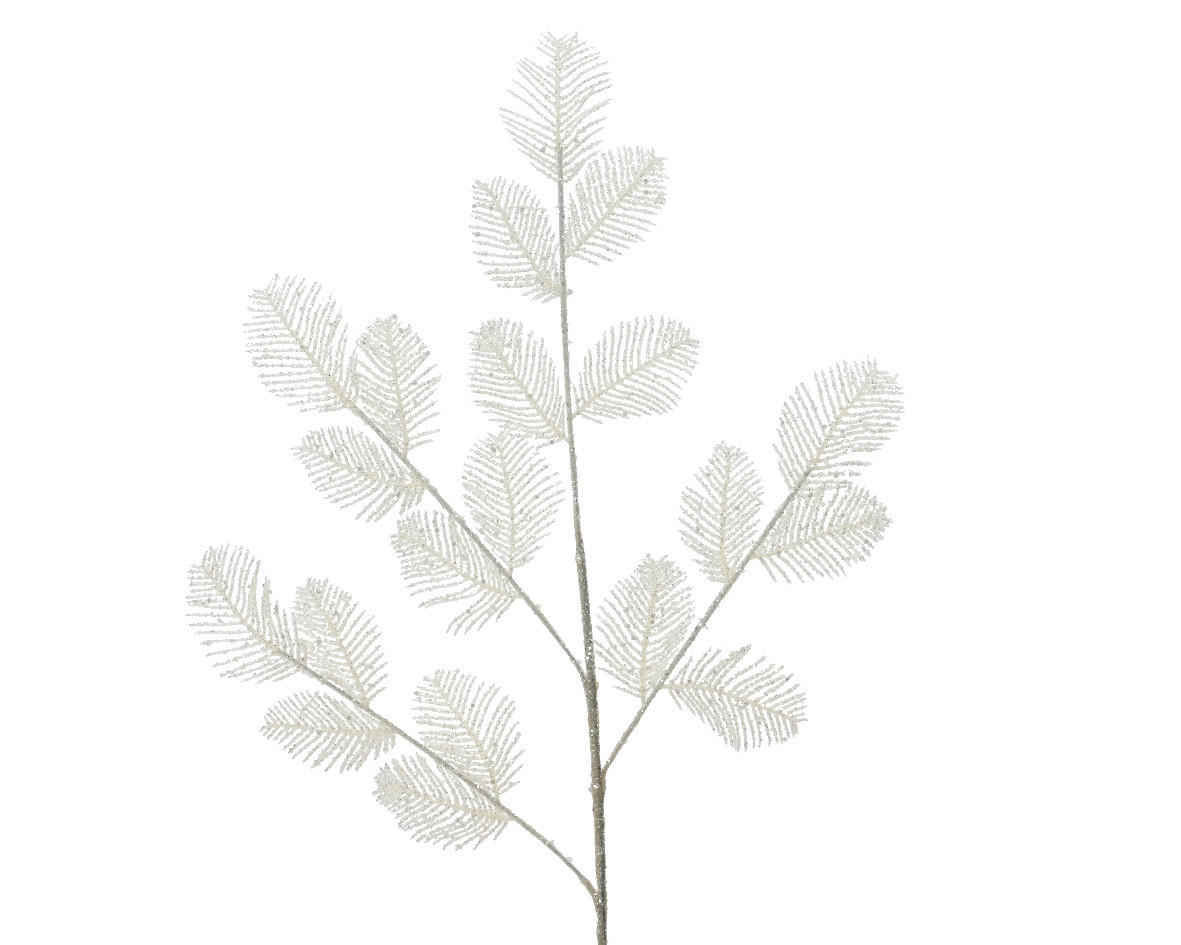Ramură Decorativă - alb, Basics, plastic (15,00/0,50/72,00cm)