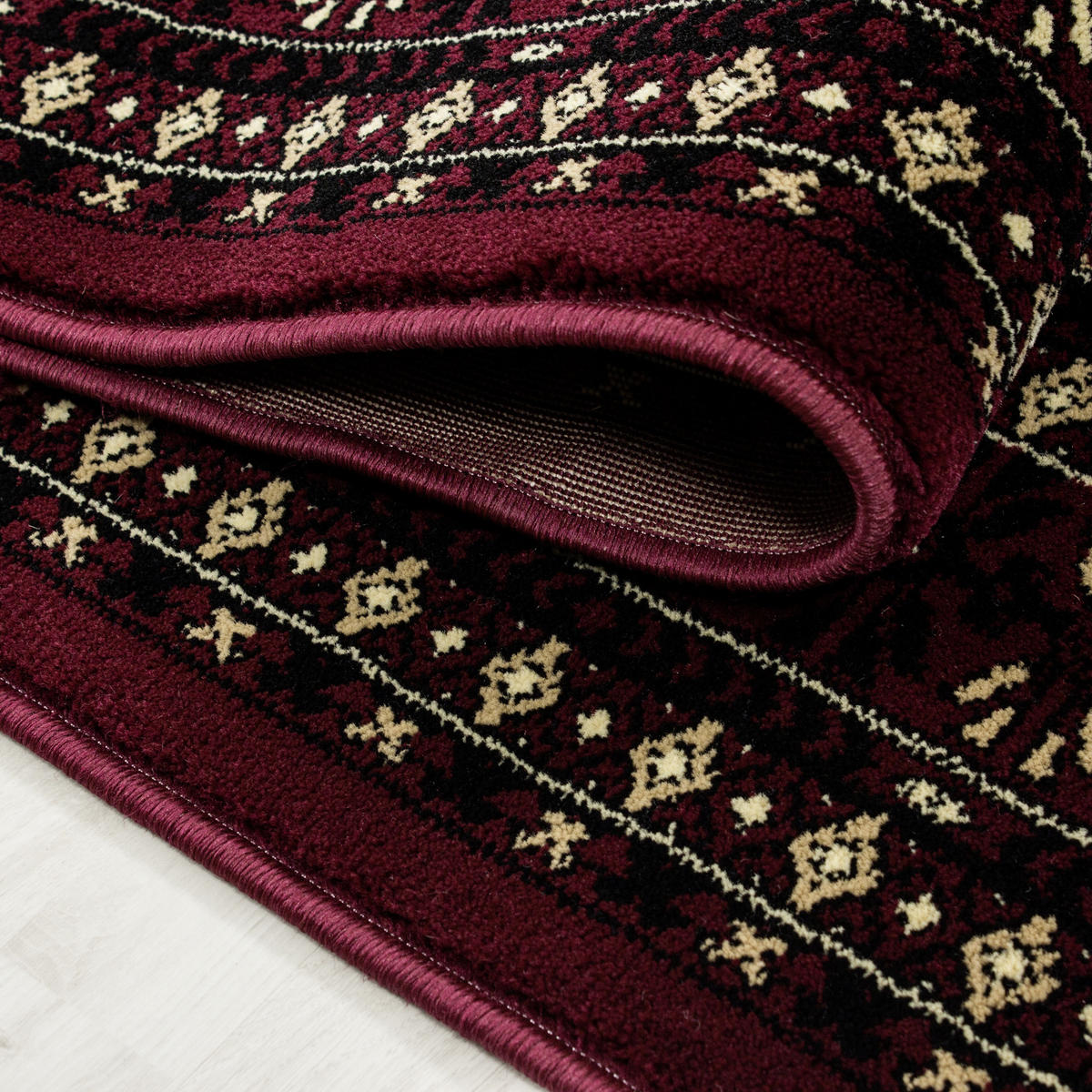 WEBTEPPICH 80/150 cm Marrakesh Dunkelrot  - Dunkelrot, KONVENTIONELL, Textil (80/150cm)