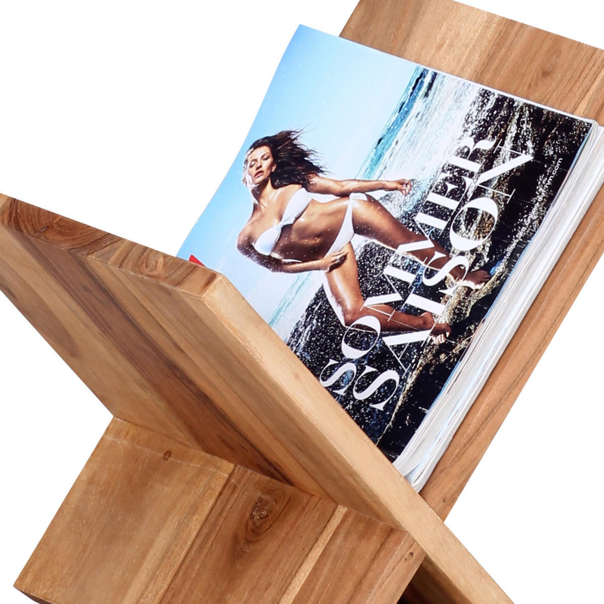 ZEITUNGSSTÄNDER 29/31/28 cm  - Akaziefarben, Modern, Holz (29/31/28cm) - MID.YOU