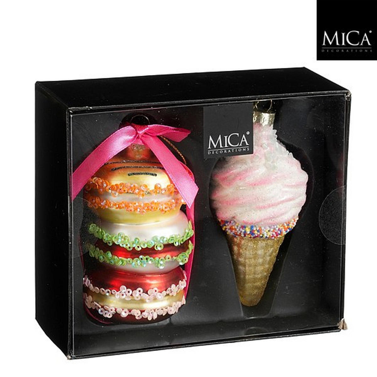 SET KROGLIC ZA BOŽIČNO JELKO - pink, Basics, steklo (14/12/5.5cm) - X-Mas