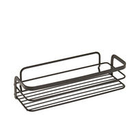 FÜRDŐSZOBAI POLC  - fekete, Basics (26/10/6cm) - Metaltex