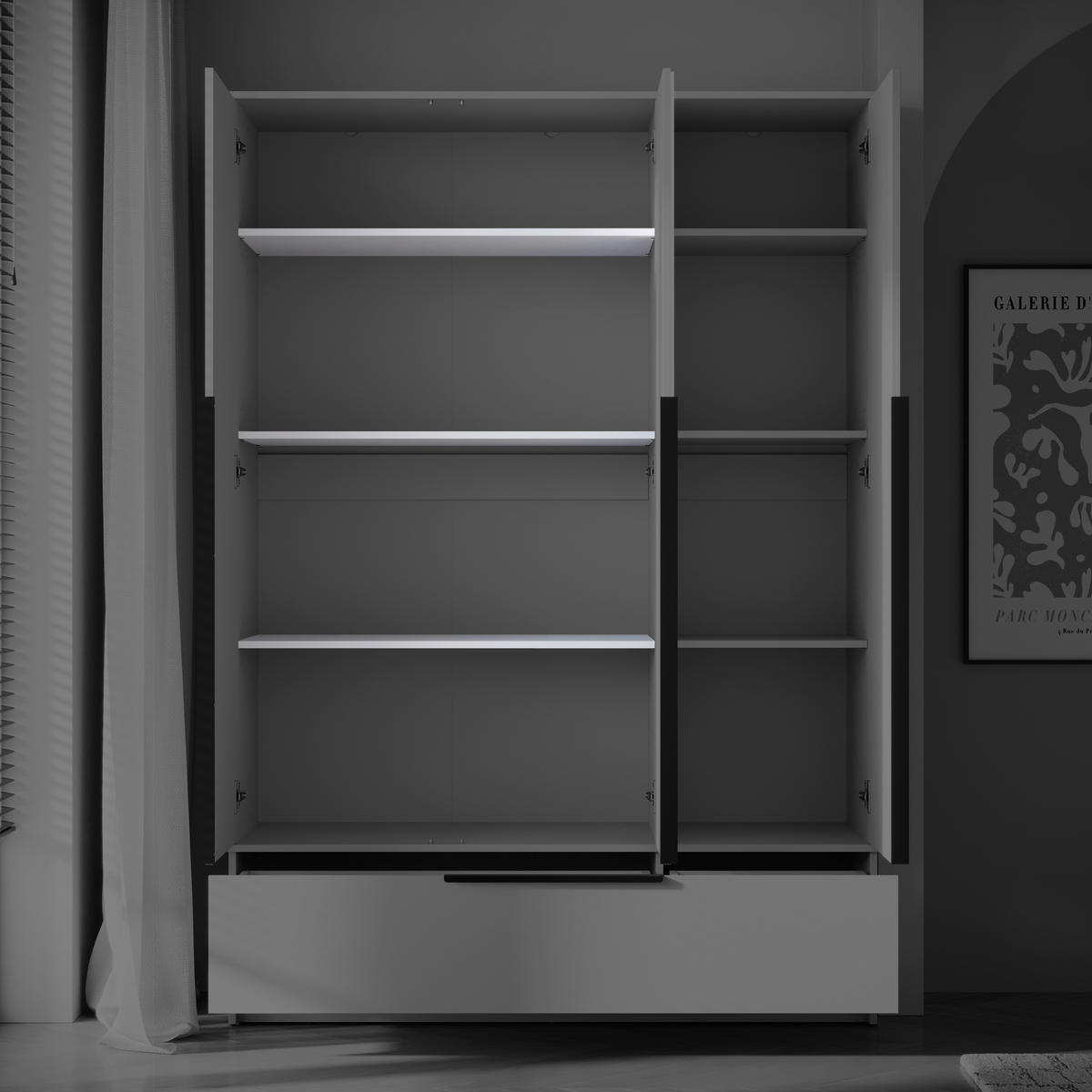 EINLEGEBODENSET 87/1,5/46 cm  - Weiss, Konventionell, Holzwerkstoff (87/1,5/46cm) - MID.YOU