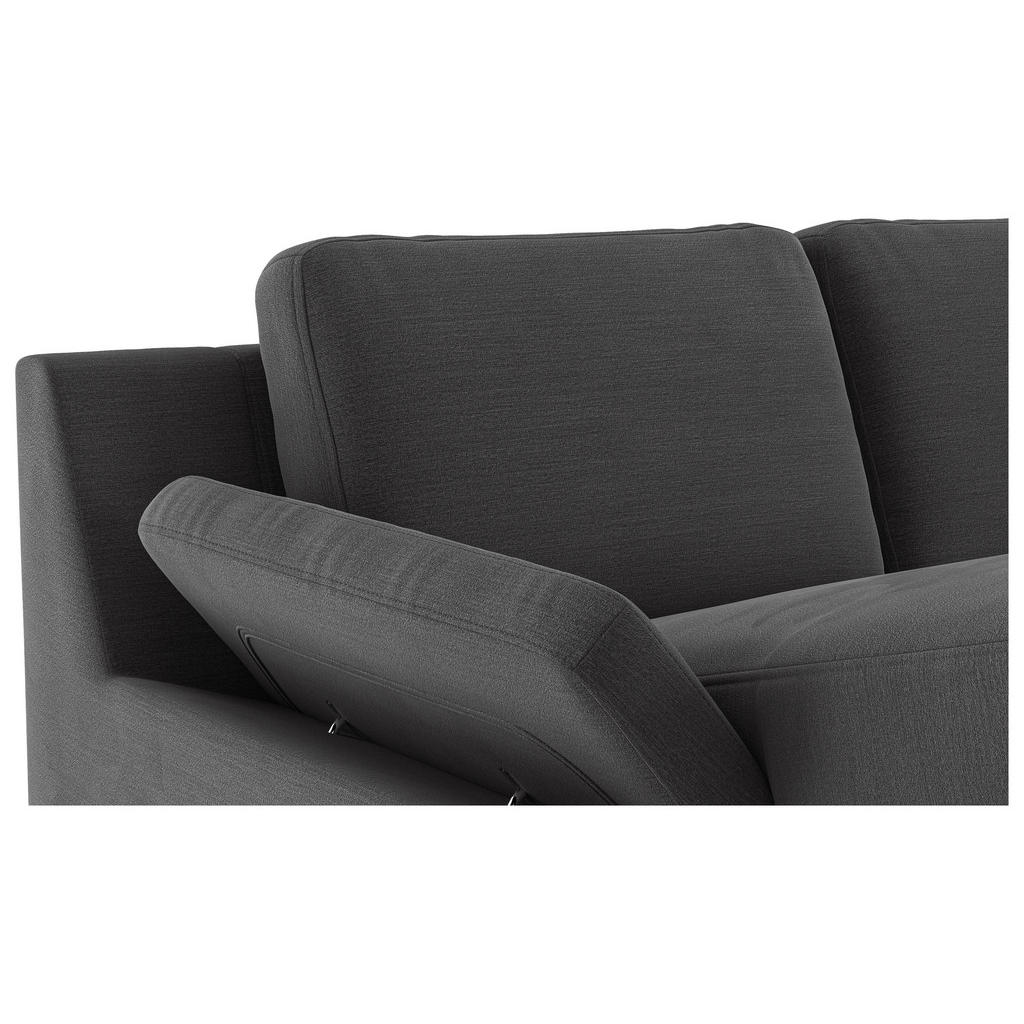 Thumbnail - Cotta Wohnlandschaft, Dunkelgrau, Textil, 6-Sitzer, Ottomane rechts, Ottomane links, U-Form, 309x204 cm, Stoffauswahl, R...