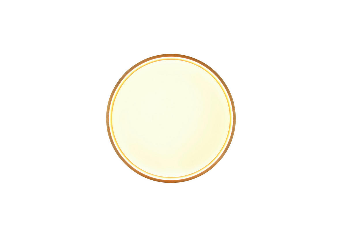 LED-DECKENLEUCHTE DOHA 45/5,5 cm   - Messingfarben, KONVENTIONELL, Metall (45/5,5cm) - Trio Leuchten
