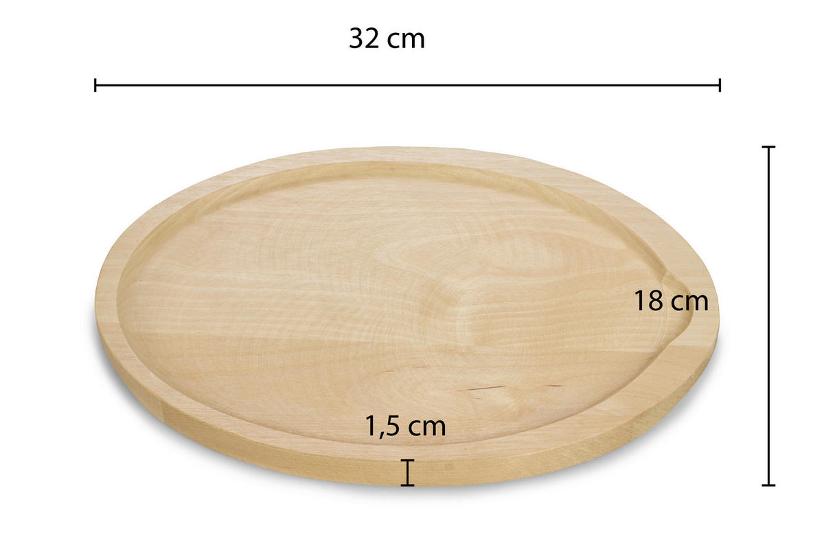 SERVIERPFANNE Emaille  - Schwarz, Design, Metall (37,4/18,5/1,6cm) - Echtwerk