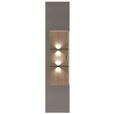WOHNWAND 4-teilig  in Grau, Eichefarben  284/204/41 cm  - Eichefarben/Schwarz, KONVENTIONELL, Glas/Holzwerkstoff (284/204/41cm) - Carryhome