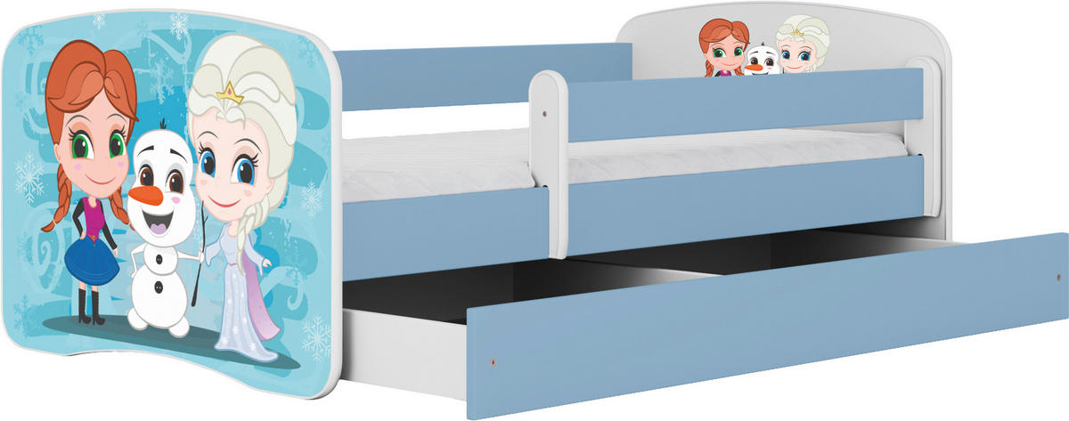 KINDER-/JUNIORBETT - Blau/Birkefarben, MODERN, Holz/Holzwerkstoff (80/160cm) - MID.YOU