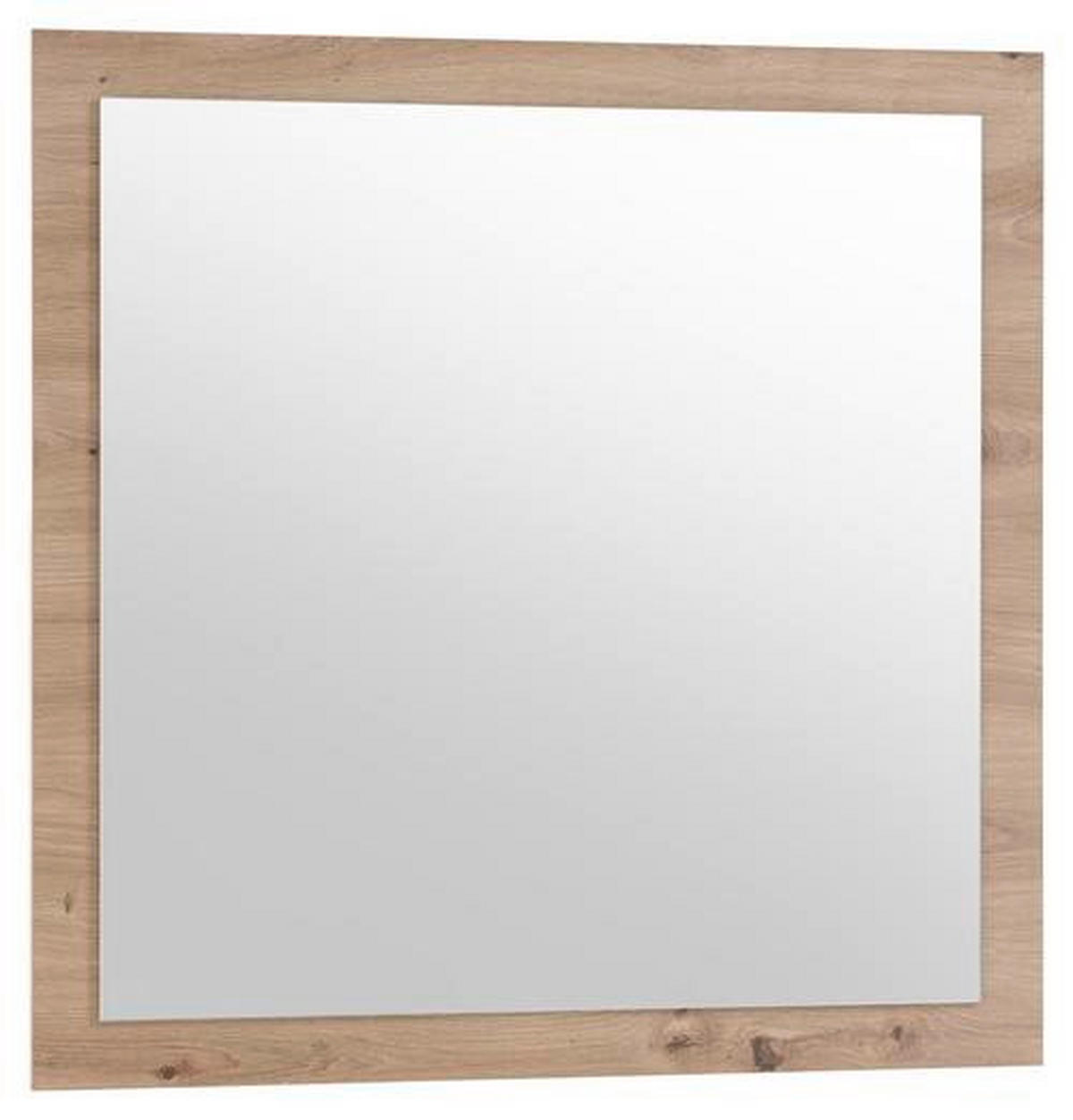 WANDSPIEGEL 78/78/2 cm  - Eichefarben, MODERN, Glas/Holzwerkstoff (78/78/2cm) - MID.YOU