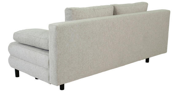 SCHLAFSOFA Lia in Webstoff Taupe  - Taupe/Schwarz, Design, Textil/Metall (197/84/92,5cm) - Hom`in