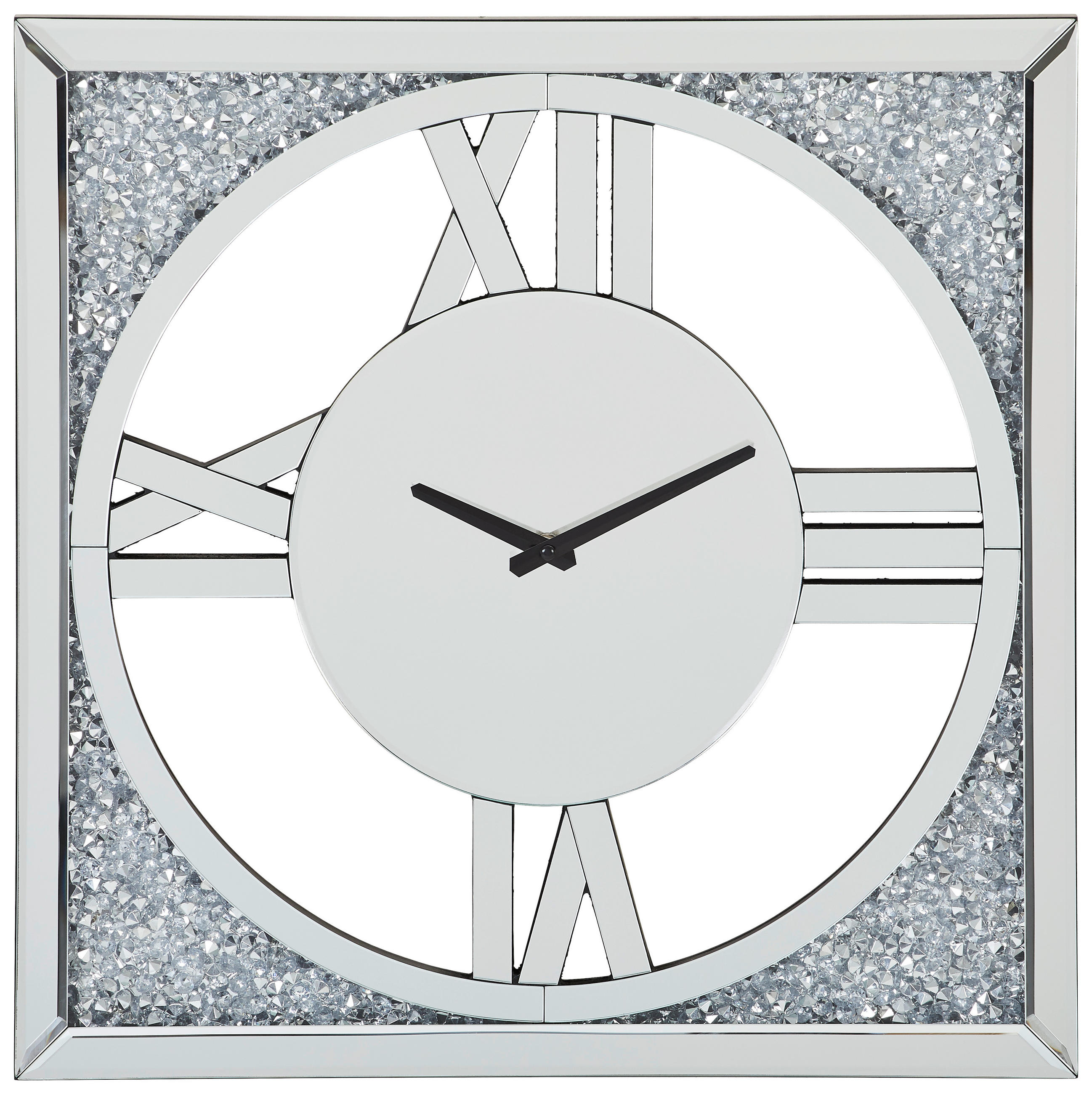 STENSKA URA  prozorno  - prozorno, Trend, umetna masa/steklo (50/50/2,2cm) - Xora