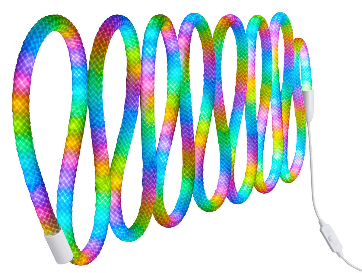 LED SZALAG 200 cm  - fehér, Basics, műanyag (200cm)