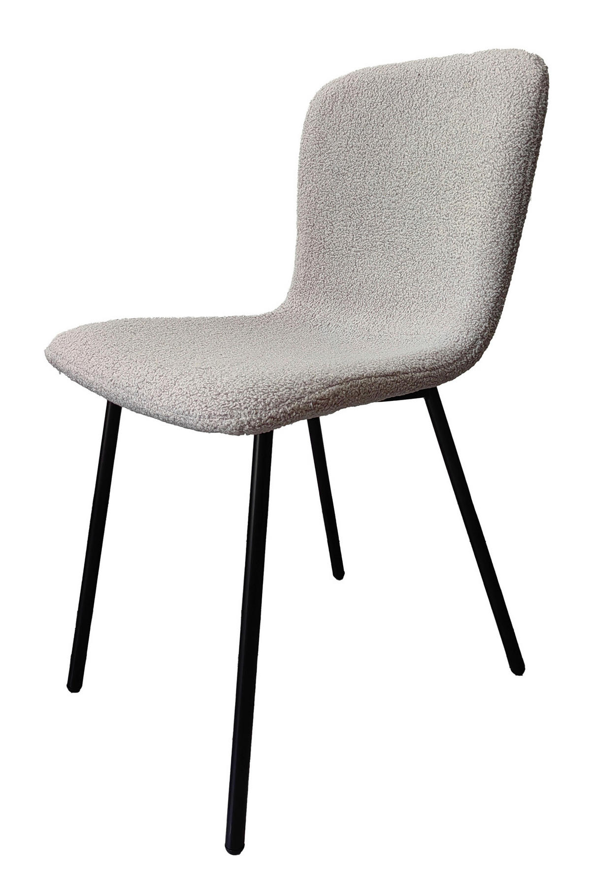 SADA STOLIČIEK 4 kus - čierna/svetlosivá, Modern, kov/textil (44/79/52cm) - Livetastic