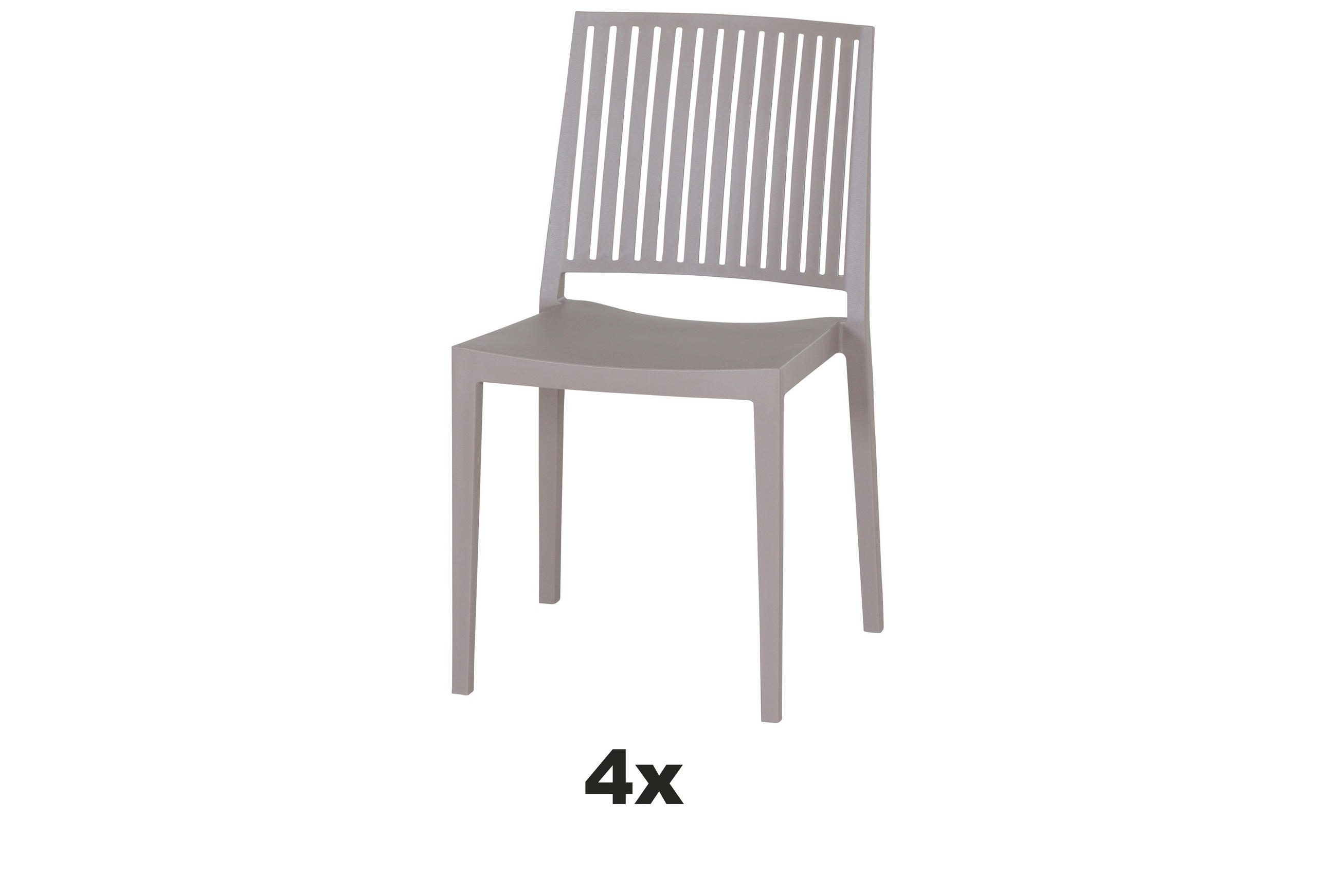 Siena Garden Stapelstuhl Taupe 57x80x56 cm