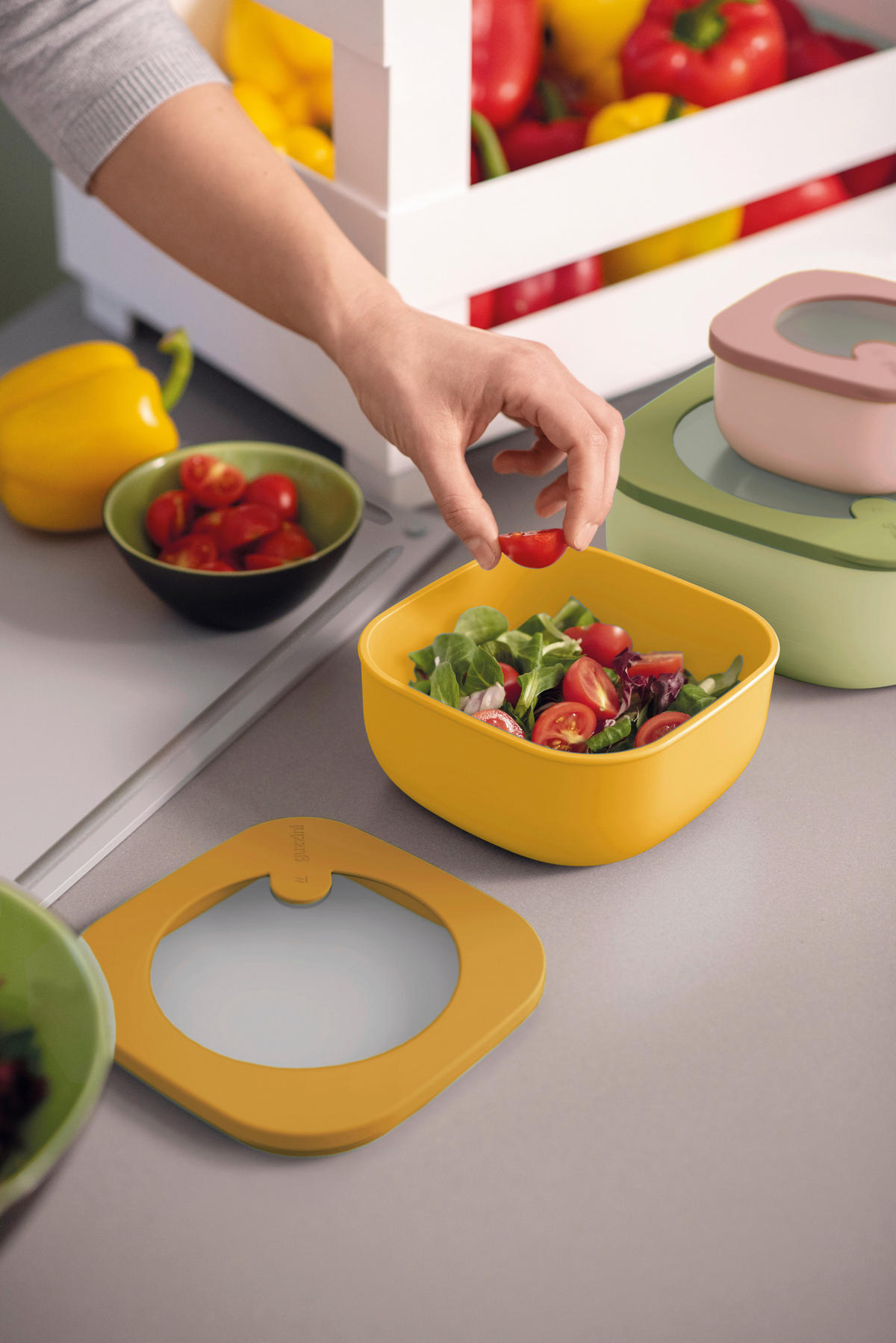 POSUDA ZA ČUVANJE NAMIRNICA  0,975 l  ECO STORE&MORE  - žuta, Basics, plastika (16/7,8cm) - GUZZINI