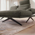 ECKSOFA  in Flachgewebe Braun Rücken echt, Armteilverstellung, Relaxfunktion  234/155 cm  - Schwarz/Braun, Design, Textil/Metall (234/155cm) - Dieter Knoll