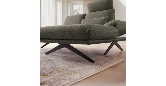ECKSOFA  in Flachgewebe Braun Rücken echt, Armteilverstellung, Relaxfunktion  234/155 cm  - Schwarz/Braun, Design, Textil/Metall (234/155cm) - Dieter Knoll