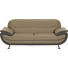 DREISITZER-SOFA Lederlook, Webstoff Braun, Hellgrau - Chromfarben/Hellgrau, Basics, Textil/Metall (208/85/87cm) - Ti`me DREISITZER-SOFA Lederlook, Webstoff Braun, Hellgrau - Chromfarben/Hellgrau, Basics, Textil/Metall (208/85/87cm) - Ti`me