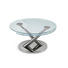 COUCHTISCH rund Chromfarben - Chromfarben, Design, Glas/Metall (80-128cm) COUCHTISCH rund Chromfarben - Chromfarben, Design, Glas/Metall (80-128cm)
