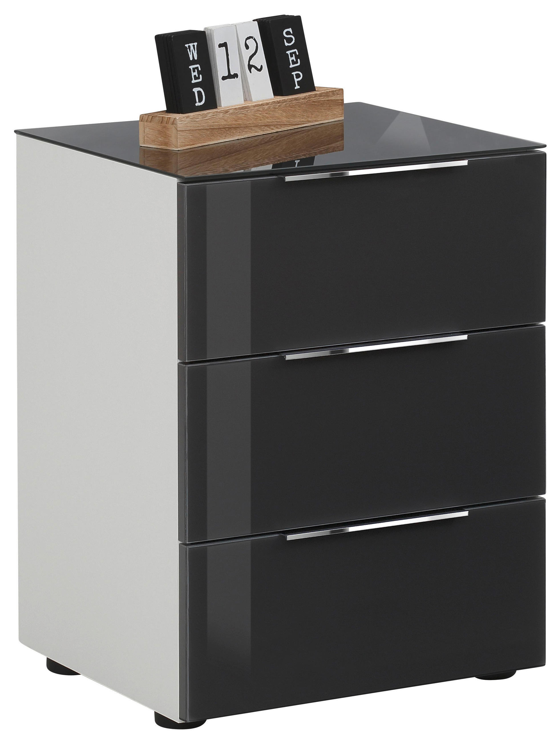 Nachtkästchen in Weiß