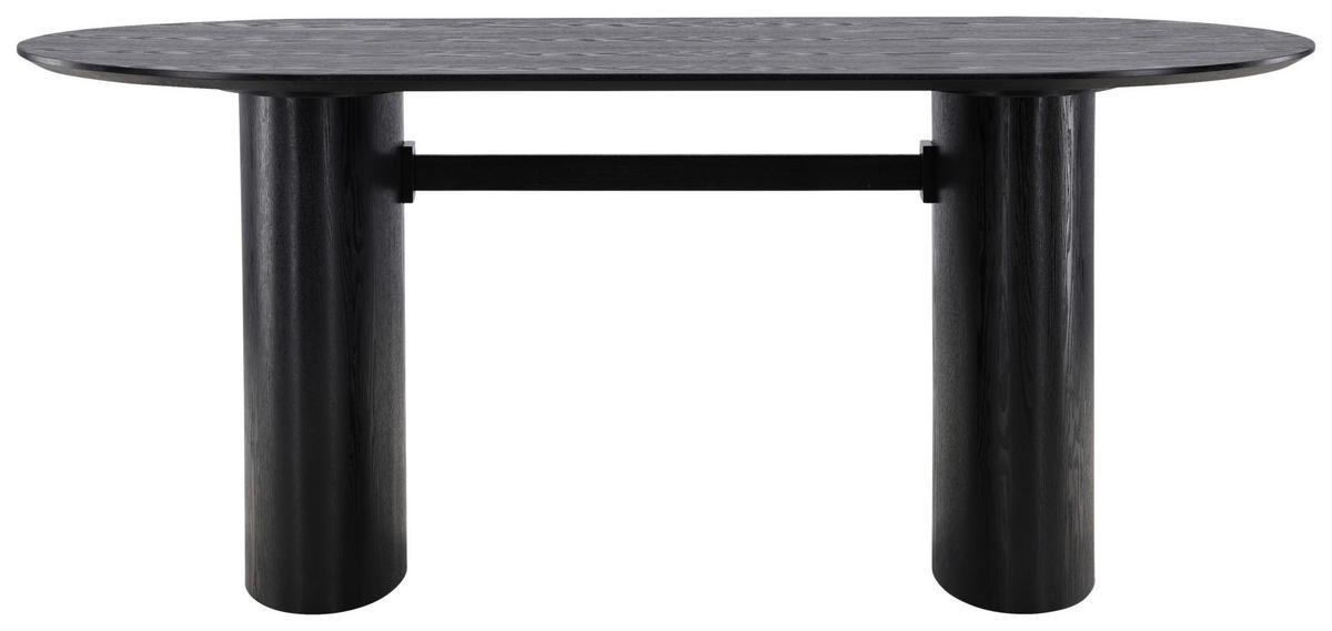 ESSTISCH in Holzwerkstoff 180/90/75 cm  - Schwarz, Design, Holzwerkstoff (180/90/75cm) - Livetastic