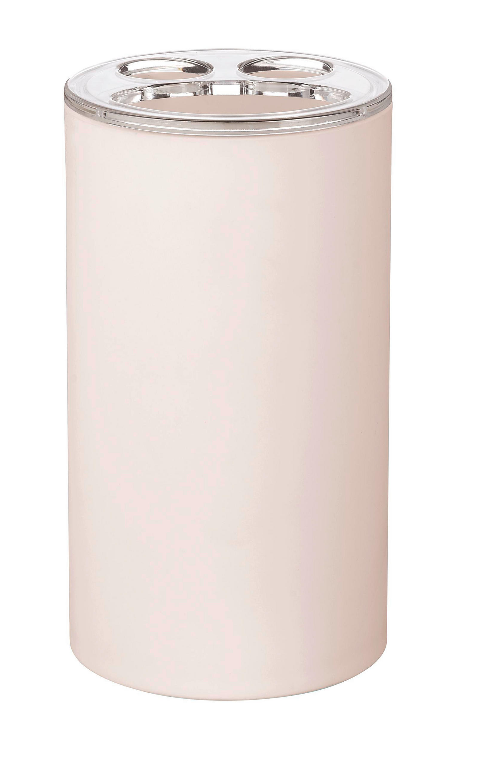 ZAHNPUTZBECHER Kunststoff  - Beige, Basics, Kunststoff (6,7/11,9/6,7cm) - Sadena