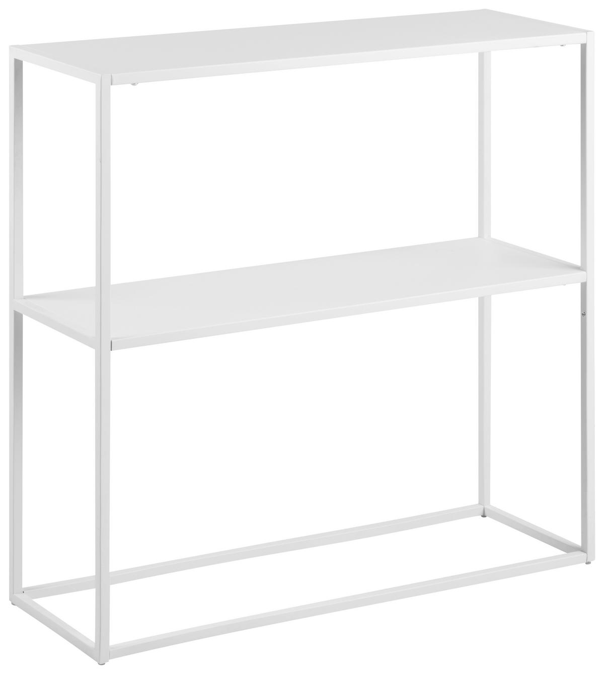 KONSOLENTISCH in Metall   79,5/80,5/26 cm  - Weiß, Trend, Metall (79,5/80,5/26cm) - MID.YOU