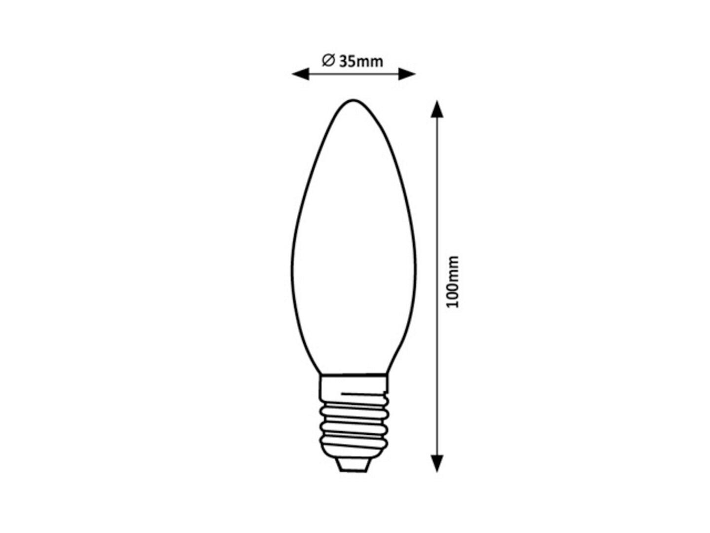 LED FILAMENT SIJALICA - prozirna, Osnovno, staklo (3,5/10cm)