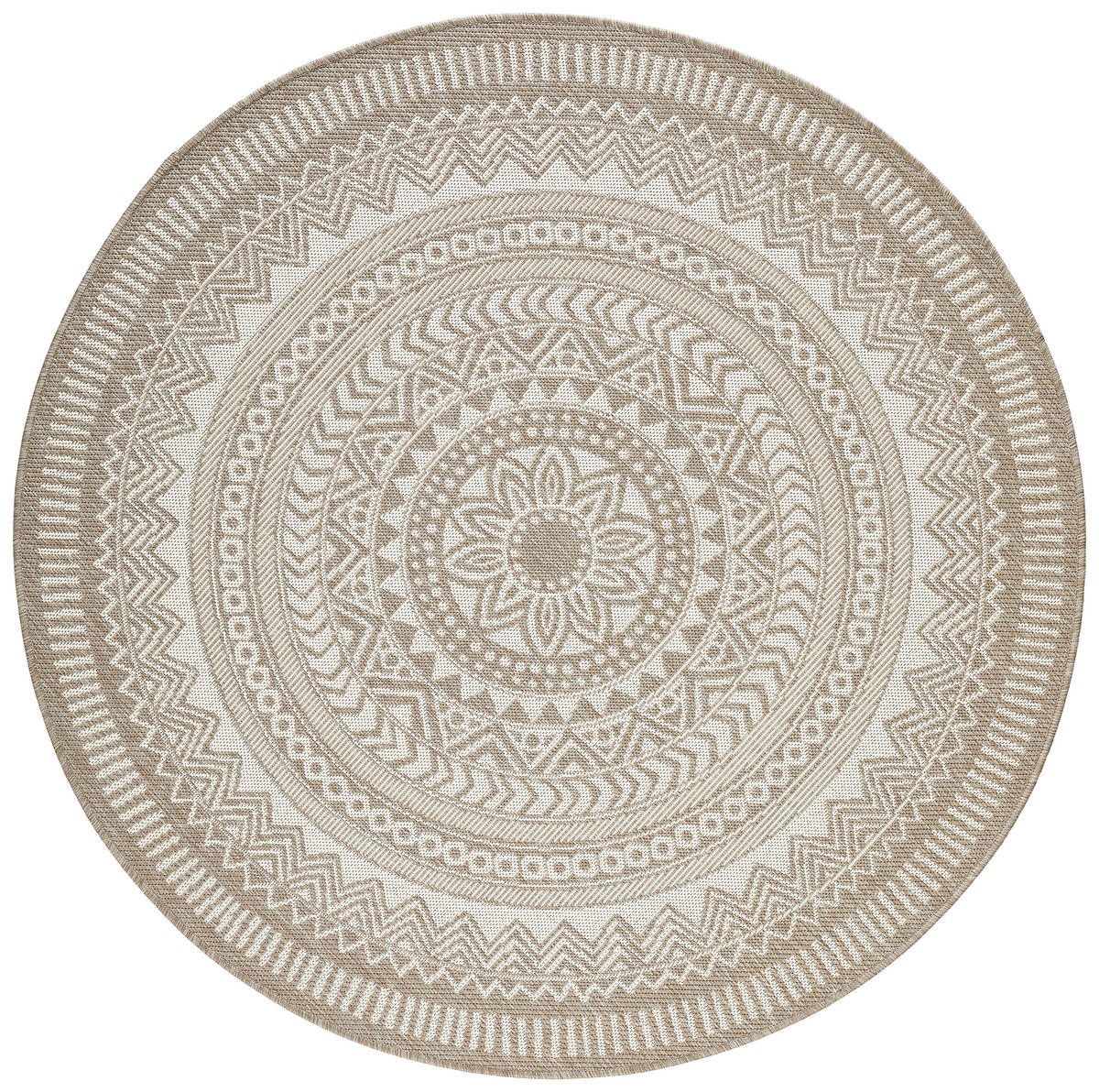 OUTDOORTEPPICH 160 cm Skara Beige  - Beige, Natur, Textil (160cm) - Novel