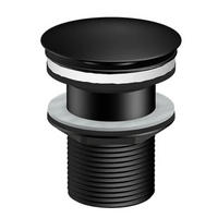 ABLAUFVENTIL 100 1693 S  - Schwarz, MODERN, Metall (6,6/8,3cm)