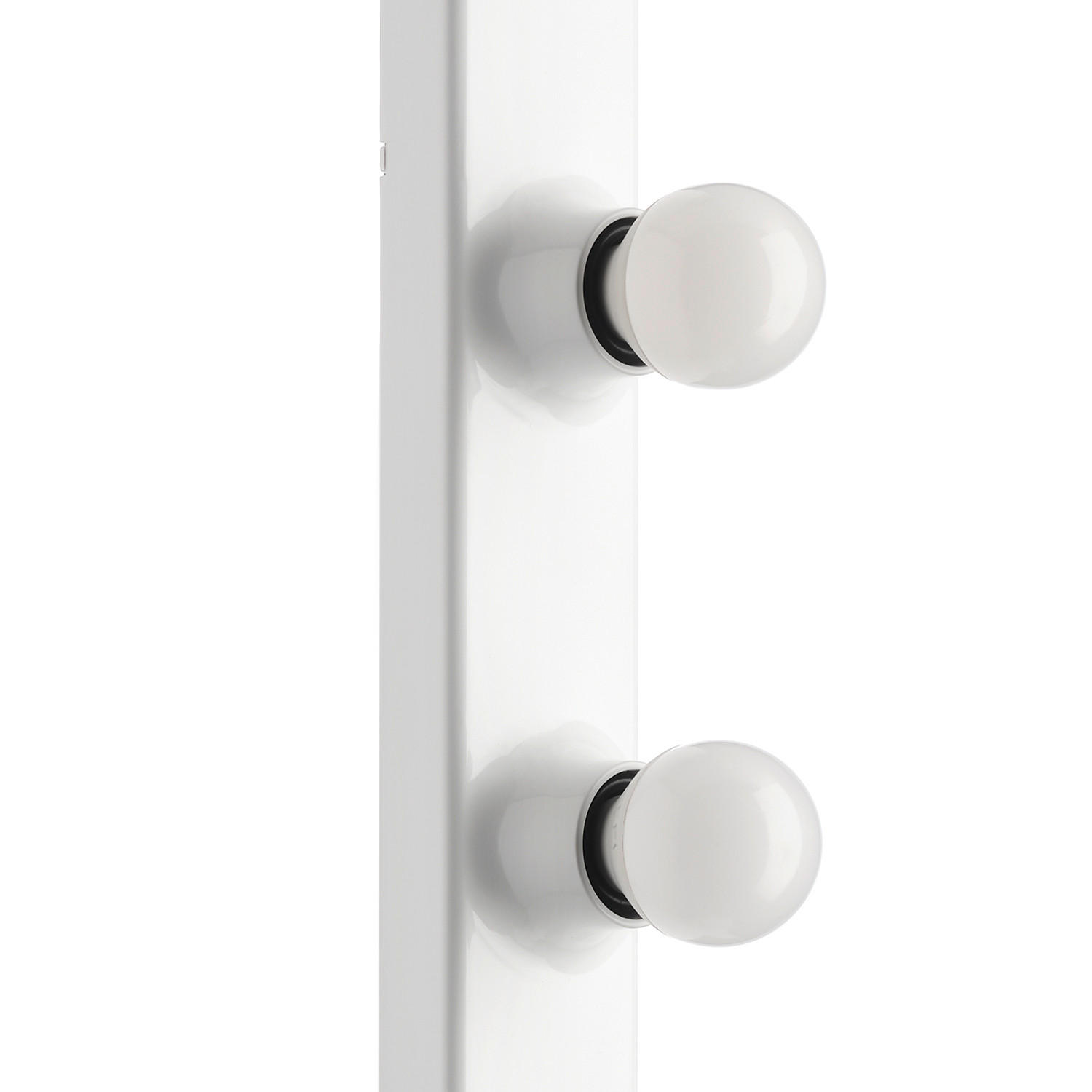 SPIEGELLEUCHTE 5/5/60 cm   - Weiß, KONVENTIONELL, Kunststoff (5/5/60cm)