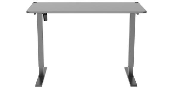 SCHREIBTISCH 120/60/70-115 cm Schwarz elektrisch höhenverstellbar  - Schwarz, Design, Holzwerkstoff/Kunststoff (120/60/70-115cm) - Novel