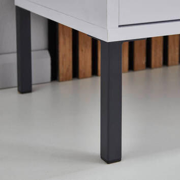 SIDEBOARD Mailand Set 2 + MF  in 158/86/33 cm  - Anthrazit, MODERN, Holzwerkstoff/Metall (158/86/33cm) - MID.YOU