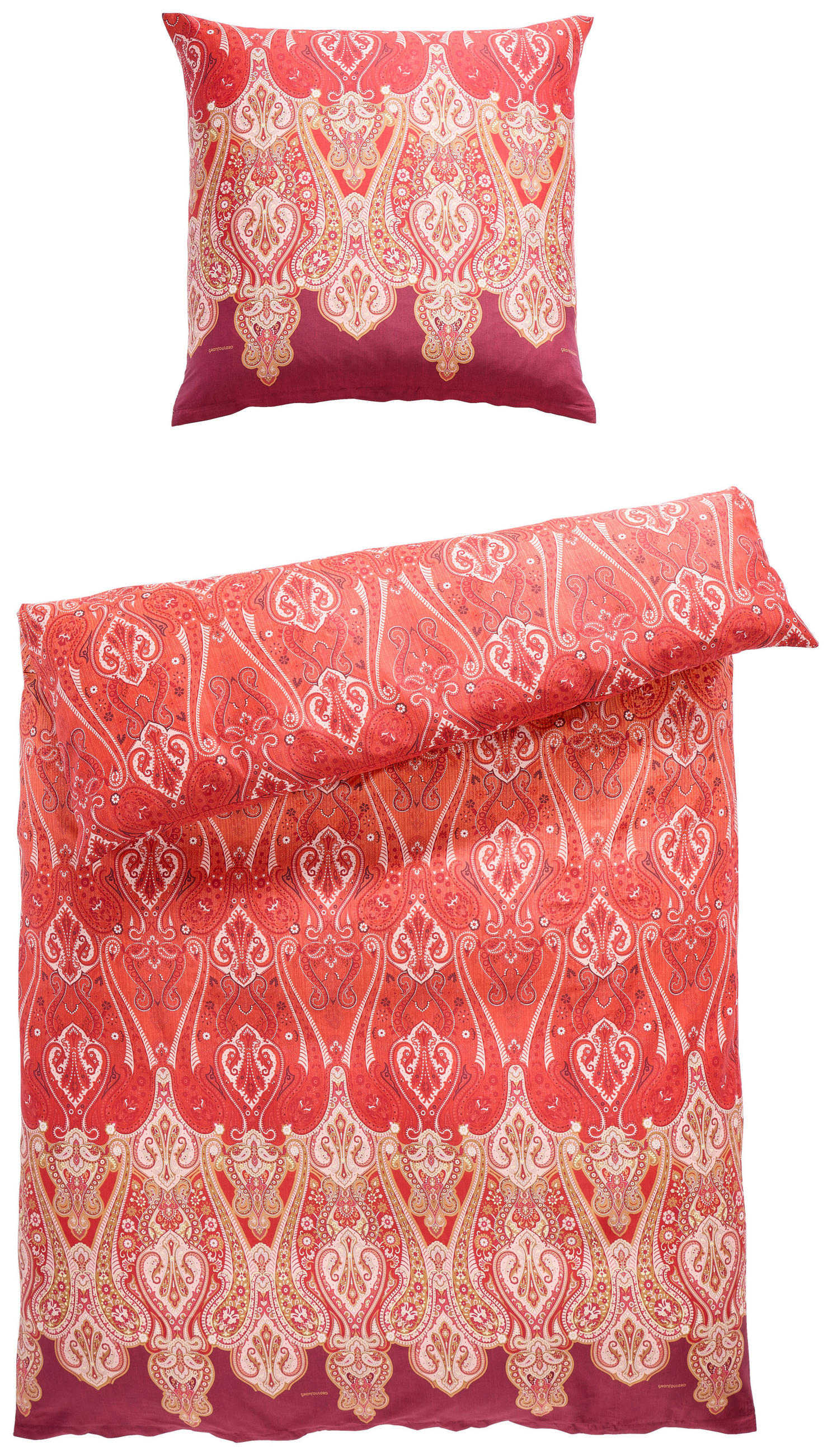 BETTWÄSCHE Satin 135/200 cm  - Rot, KONVENTIONELL, Textil (135/200cm) - Bassetti