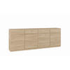 SIDEBOARD Bern  in 224,8/82,5/40 cm  - Eichefarben, Design, Holzwerkstoff (224,8/82,5/40cm) - MID.YOU