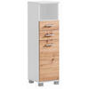 MIDISCHRANK 30/110,5/33 cm  - Chromfarben/Weiß, KONVENTIONELL, Holzwerkstoff/Kunststoff (30/110,5/33cm) - Stylife