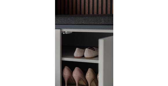 GARDEROBE 6-teilig in 250/233/59 cm - Anthrazit/Nussbaumfarben, Design, Holz/Holzwerkstoff (250/233/59cm) - Moderano