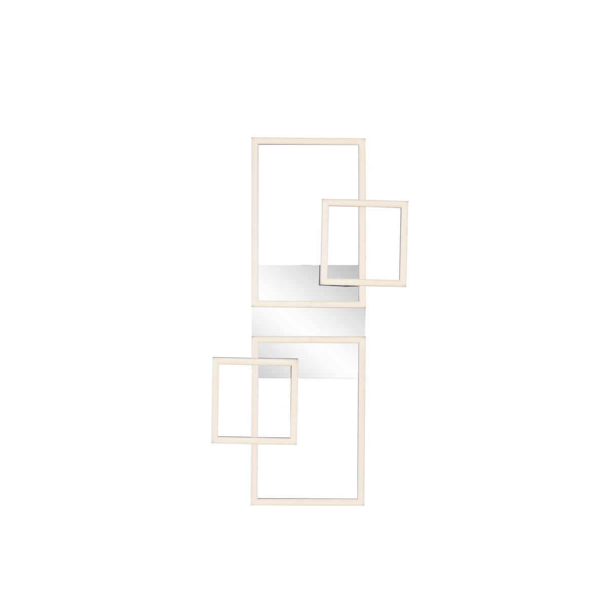 LED-DECKENLEUCHTE 65/75/33,8 cm   - Alufarben/Nickelfarben, Basics, Kunststoff/Metall (65/75/33,8cm)