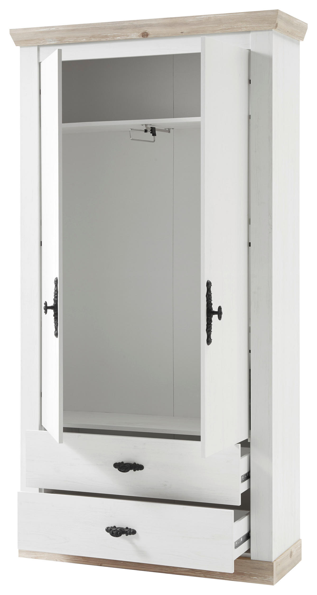 GARDEROBE  in 107/201/38 cm  - Hellbraun/Pinienfarben, Design, Holzwerkstoff (107/201/38cm) - MID.YOU