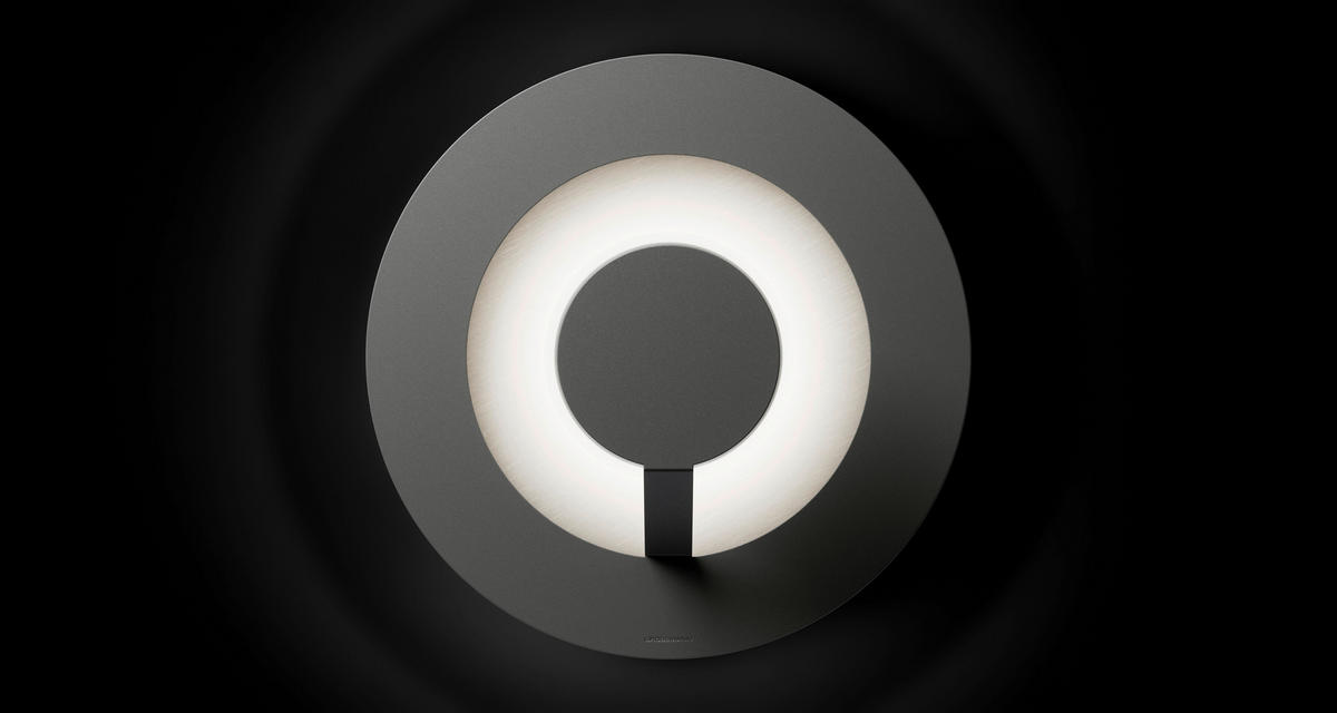LED-WANDLEUCHTE FLAT 29/11,8 cm   - Silberfarben/Grau, Design, Metall (29/11,8cm) - Grossmann