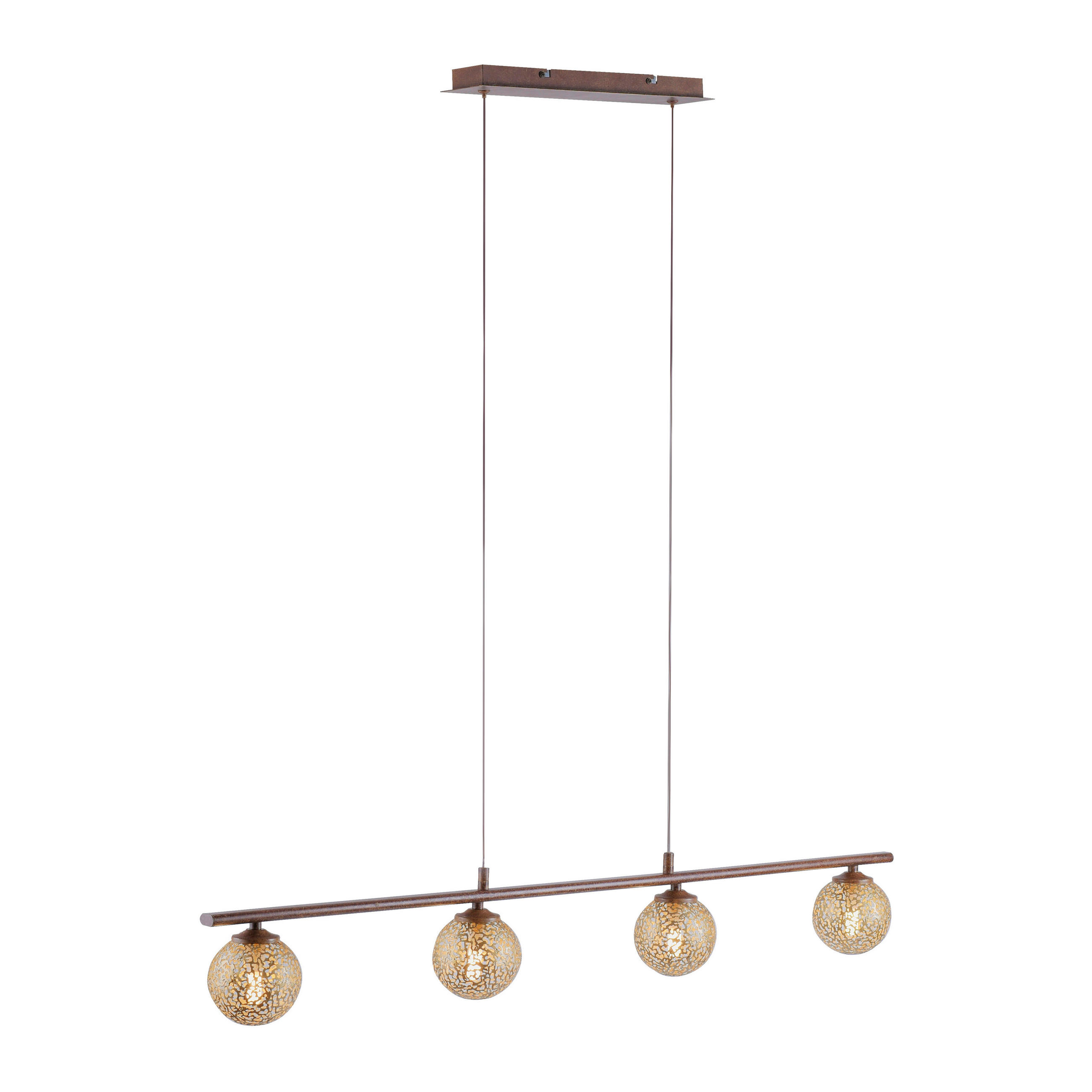 SVJETILJKA VISEĆA  - boje hrđe, Romantično / ladanjski, metal/plastika (102/11/120cm)