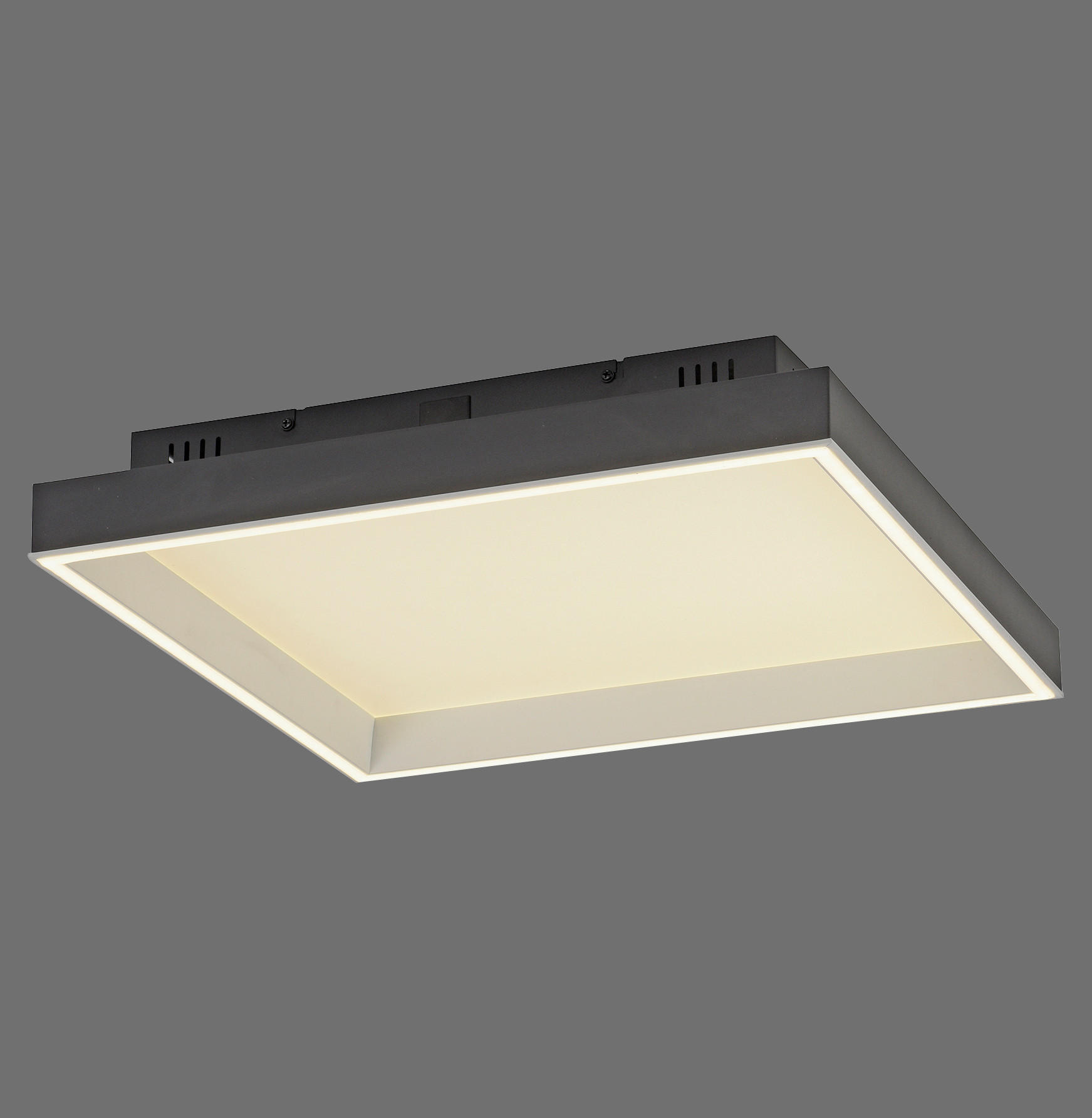 LED-DECKENLEUCHTE  Smart 50/50/8.4 cm   - Schwarz, Basics, Kunststoff/Metall (50/50/8.4cm) - Paul Neuhaus