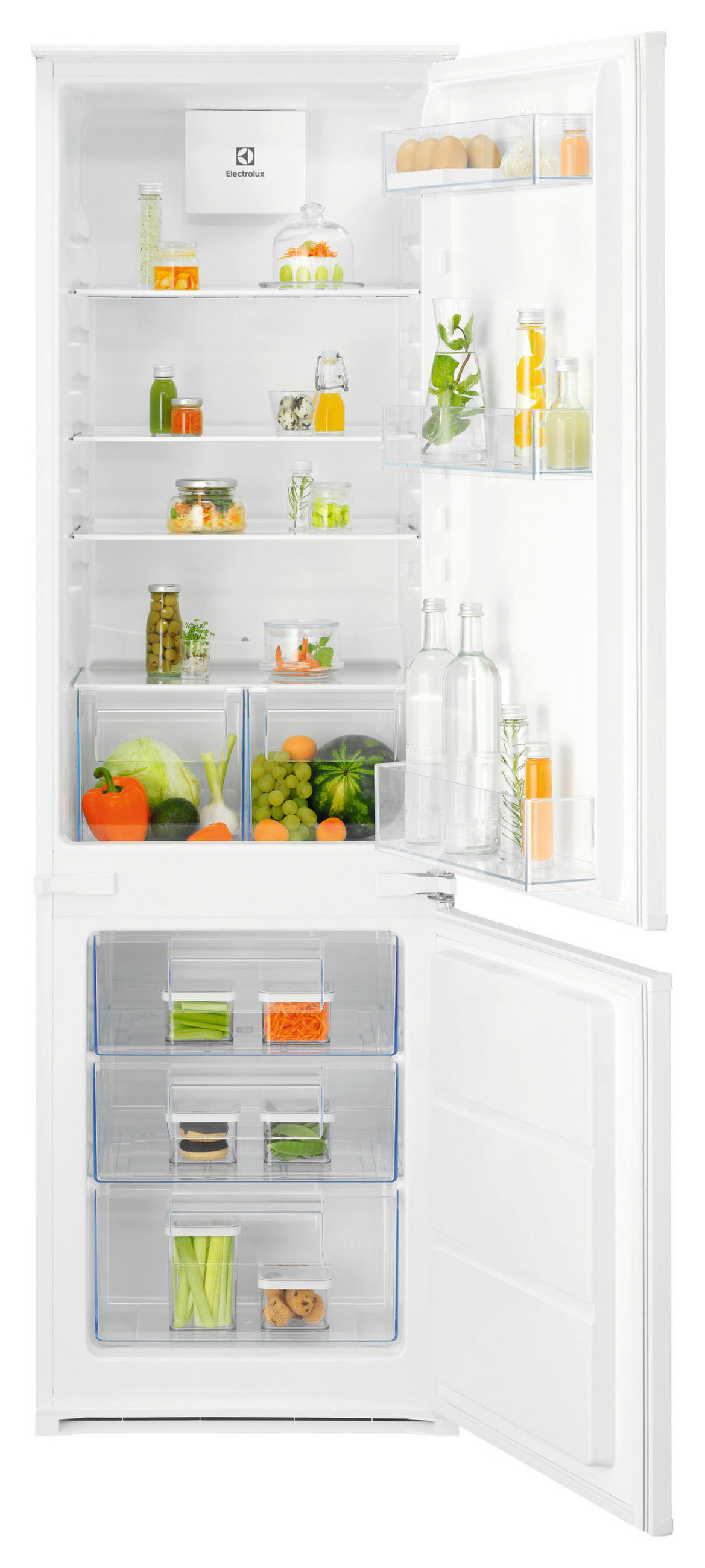 KÜHL-GEFRIER-KOMBINATION LND5FE18S1  - Weiß, Basics, Kunststoff/Metall (54,6/177,2/54,9cm) - Electrolux