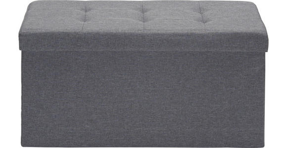 SITZBOX in Textil, Holzwerkstoff Anthrazit  - Anthrazit, Design, Holzwerkstoff/Textil (76/38/38cm) - Carryhome