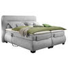 BOXSPRINGBETT 160/200 cm  in Silberfarben  - Silberfarben/Schwarz, KONVENTIONELL, Kunststoff/Textil (160/200cm) - MID.YOU